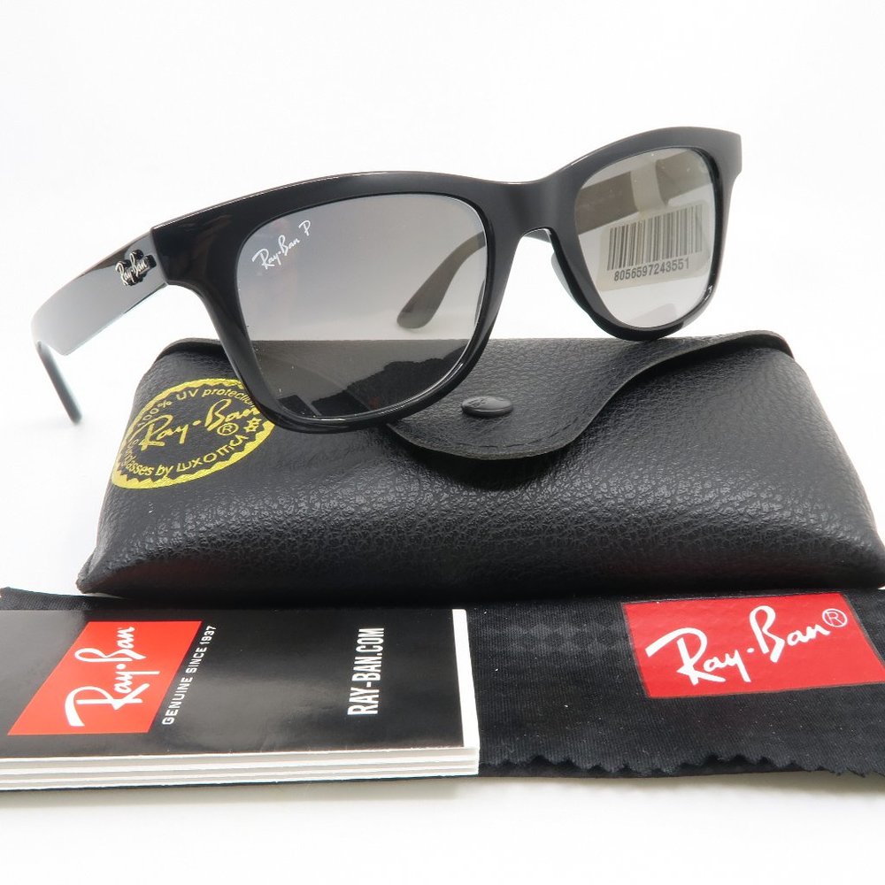 Ray-Ban RB 4640 601/M3 50mm Black/Gray Polarized Gradient High ST. Sunglasses - Picture 1 of 7